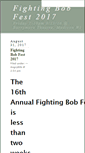 Mobile Screenshot of fightingbobfest.org