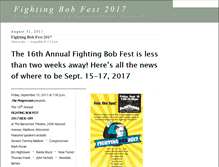 Tablet Screenshot of fightingbobfest.org